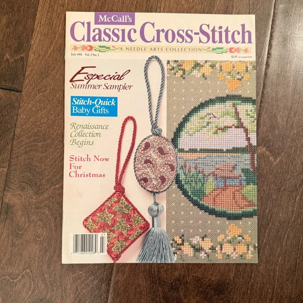 Vintage McCall's Needlework Magazine Bundle Classic Cross Stitch‎ & Needlework
